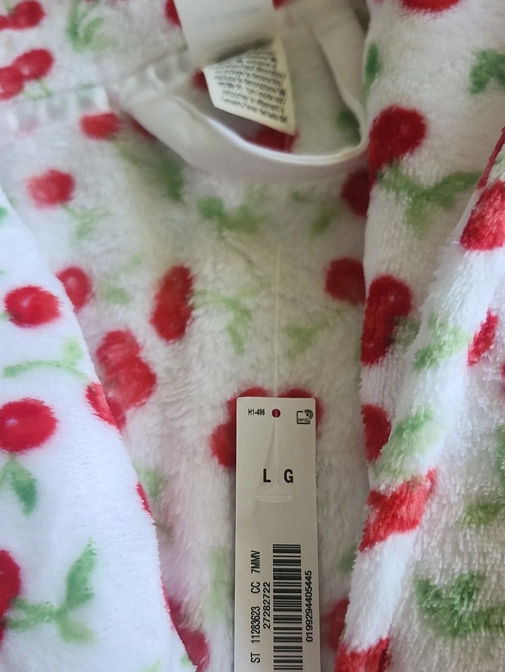 PINK VS Frankie's Bikinis Plush Robe Size Large NWT